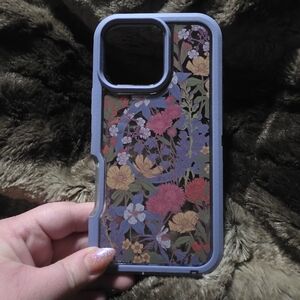 Floral Pattern Phone Case - Multicolor